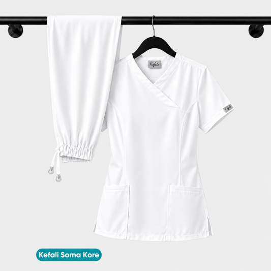 Kefali Soma Kore | pijama quirúrgica blanco