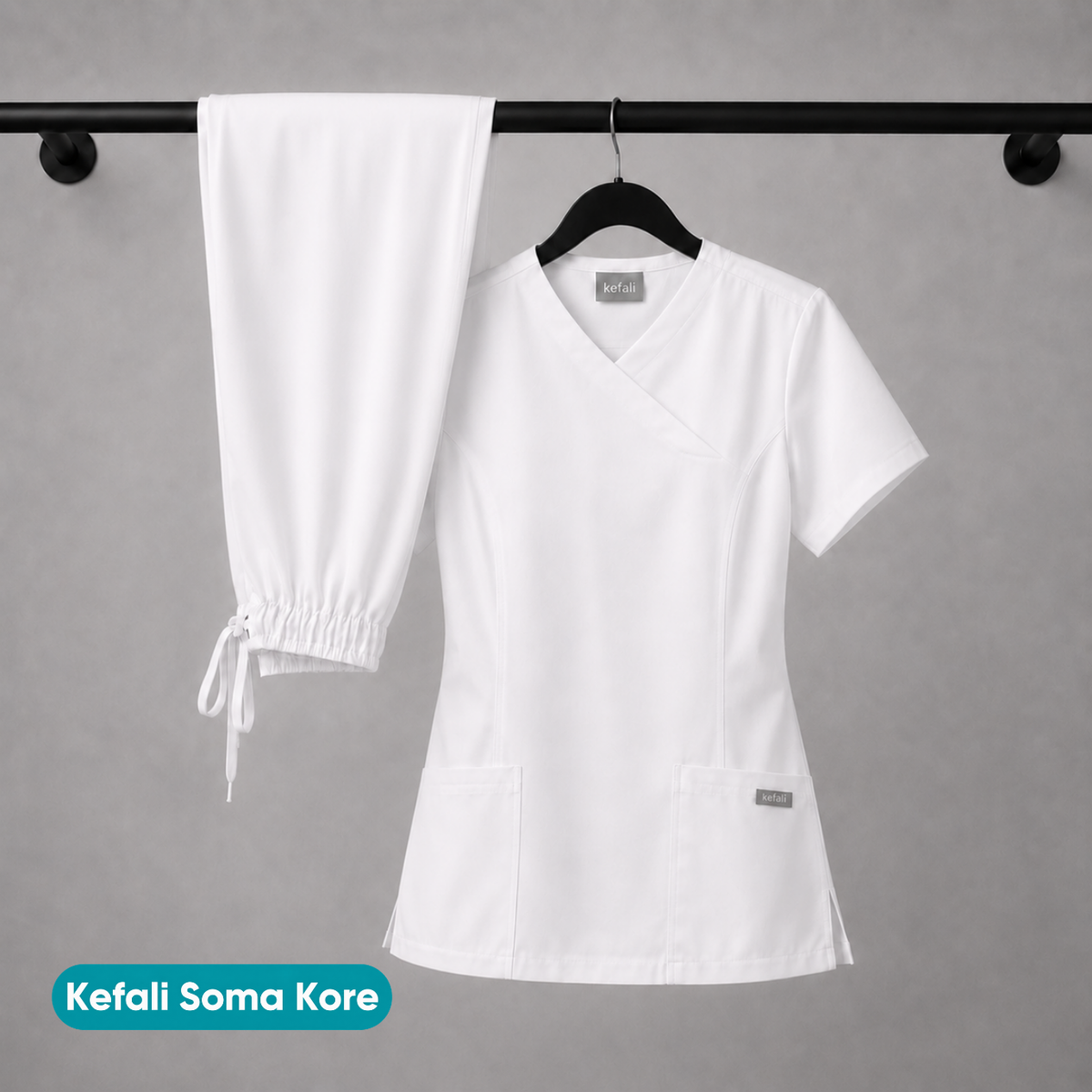 Kefali Soma Kore | pijama quirúrgica blanco