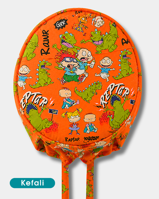 Kefali | gorro quirúrgico dinosaurio y bebés