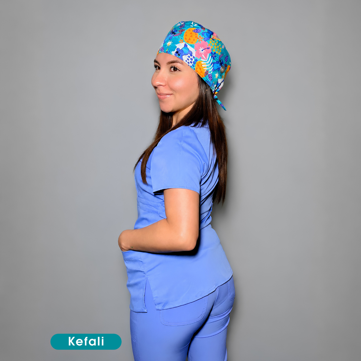 Kefali | gorro quirúrgico el alien azul