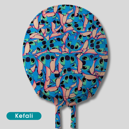 Gorro Quirúrgico El Alien Azul Caras