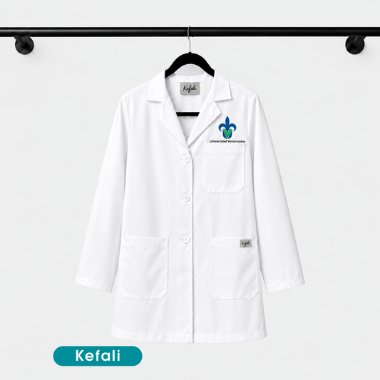 Kefali bata de laboratorio | algodón (incluye bordado)