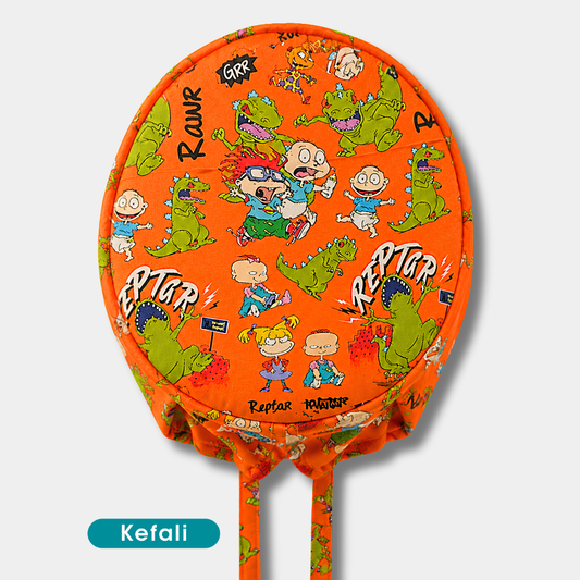 Kefali | gorro quirúrgico dinosaurio y bebés