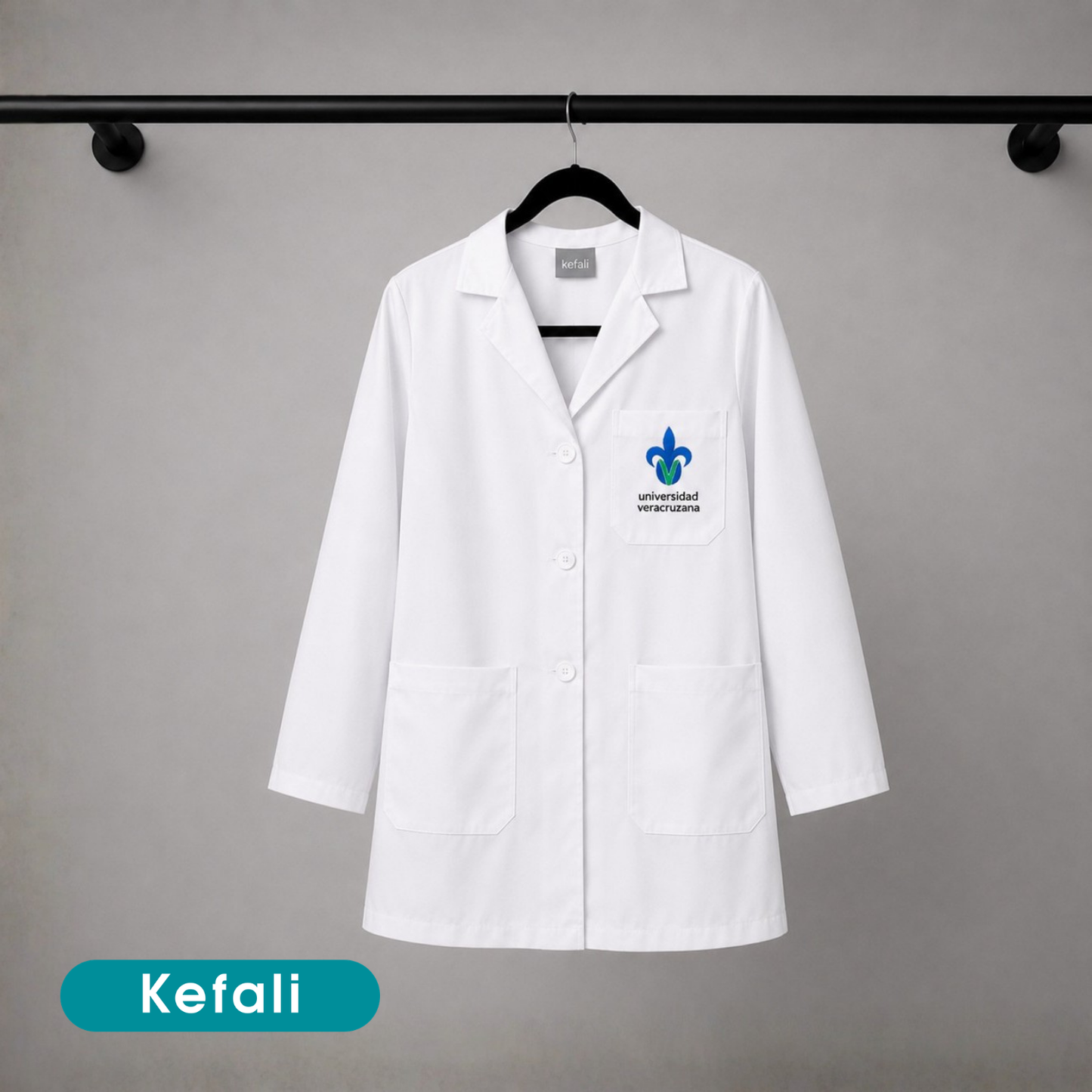 Bata de Laboratorio Kefali | Algodón (Incluye Bordado)