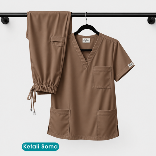 Kefali Soma | pijama quirúrgica café