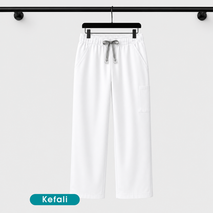 Kefali Soma | pantalón quirúrgico blanco