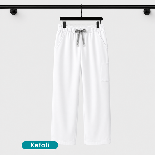 Kefali Soma | pantalón quirúrgico blanco