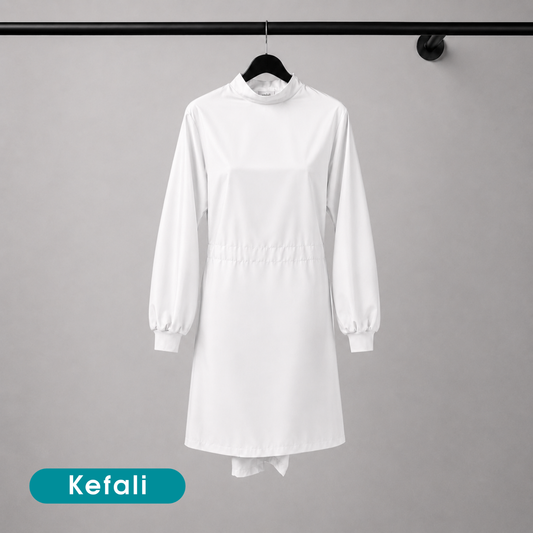 Bata Quirúrgica Kefali | Blanco + Gorro Básico
