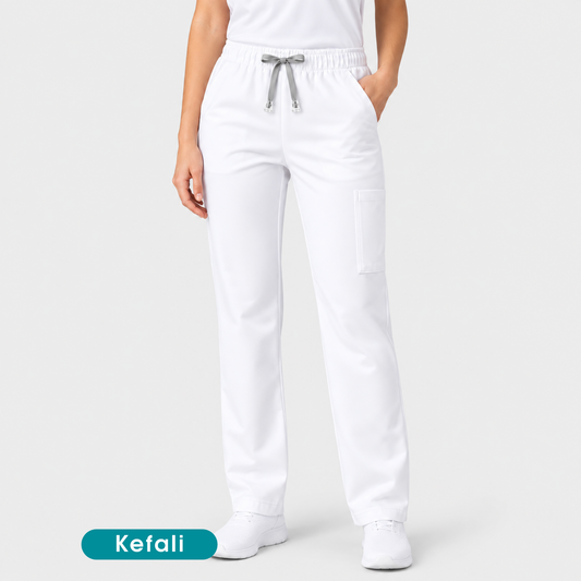 Kefali Soma | pantalón quirúrgico blanco