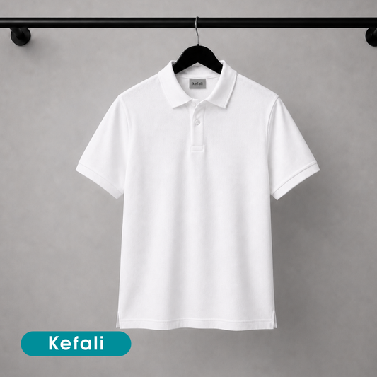 Kefali camisa polo | blanco