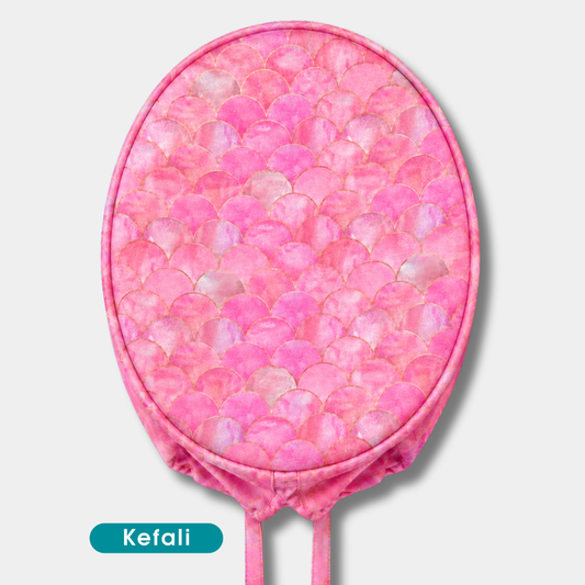 Kefali | gorro quirúrgico escamas rosa