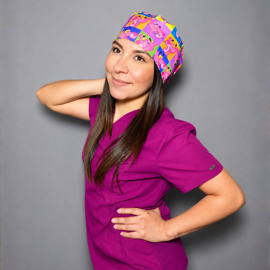 Gorro Quirúrgico Pantera Rosa Colores