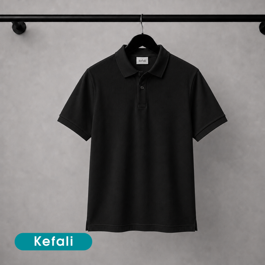 Kefali camisa polo | negro
