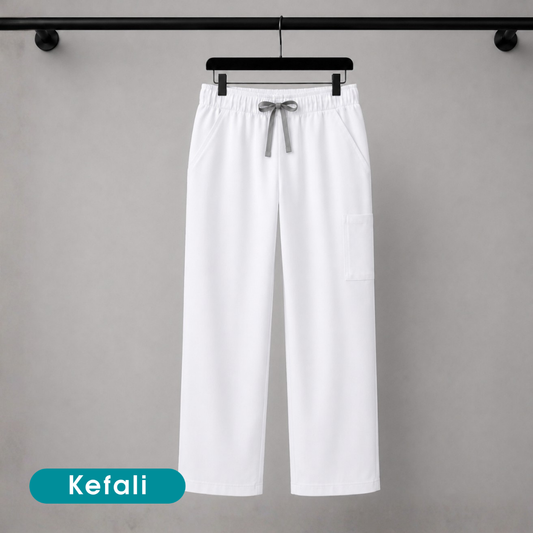 Kefali Soma | pantalón quirúrgico blanco