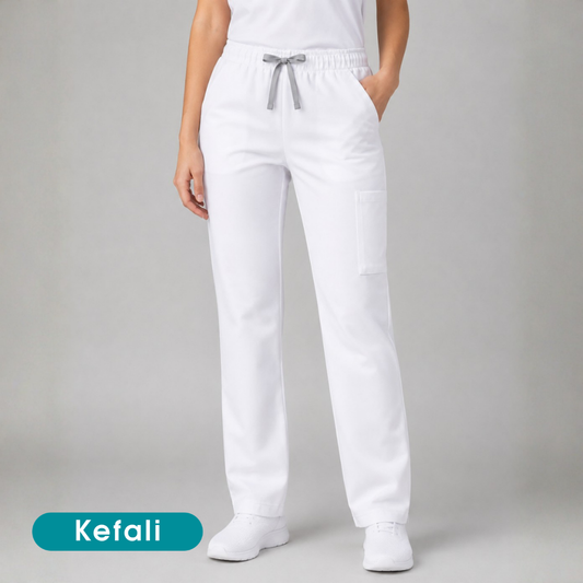 Kefali Soma | pantalón quirúrgico blanco