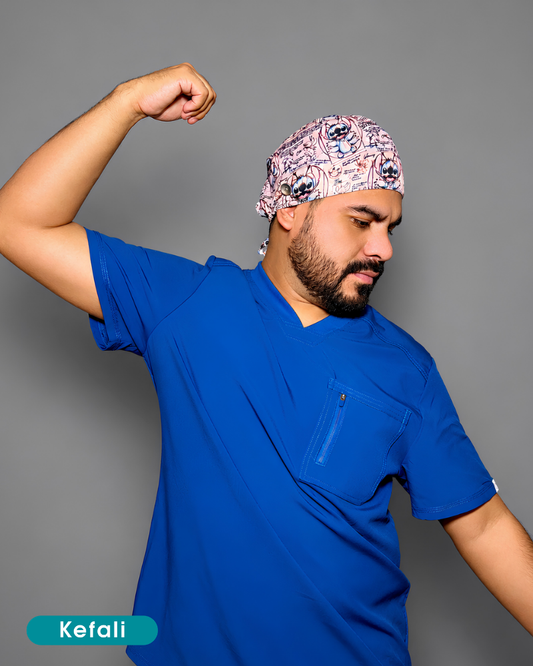Kefali | gorro quirúrgico experimento azul