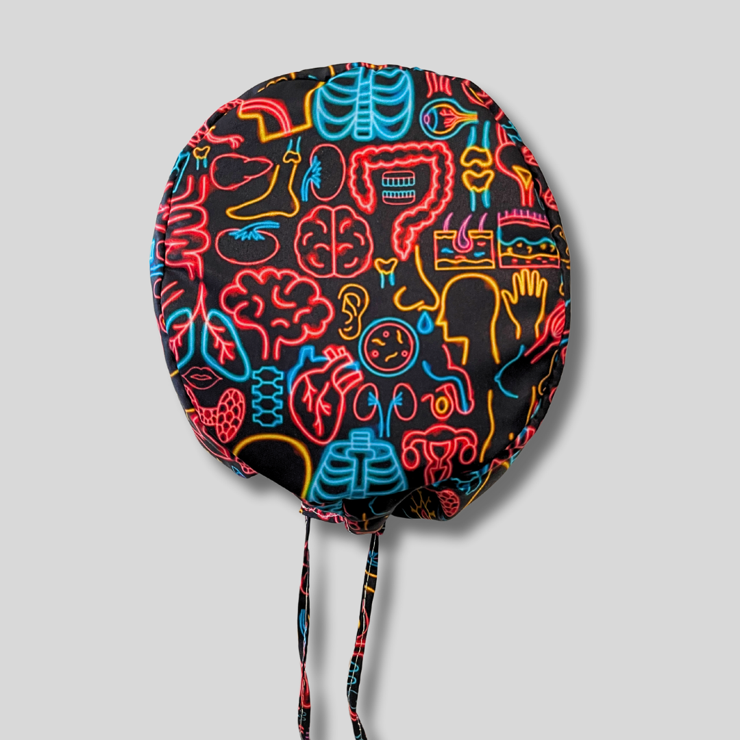 Gorro Quirúrgico Organos Neón
