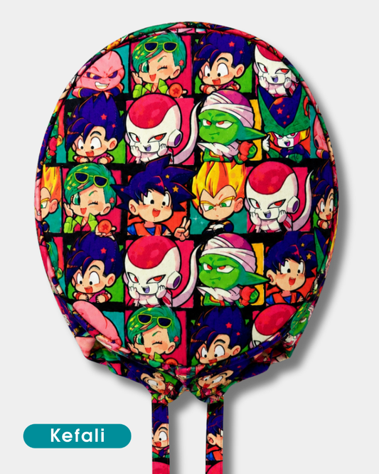 Kefali | gorro quirúrgico guerreros z
