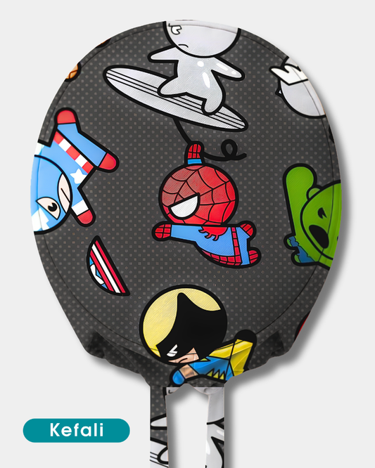 Kefali | gorro quirúrgico héroes negro