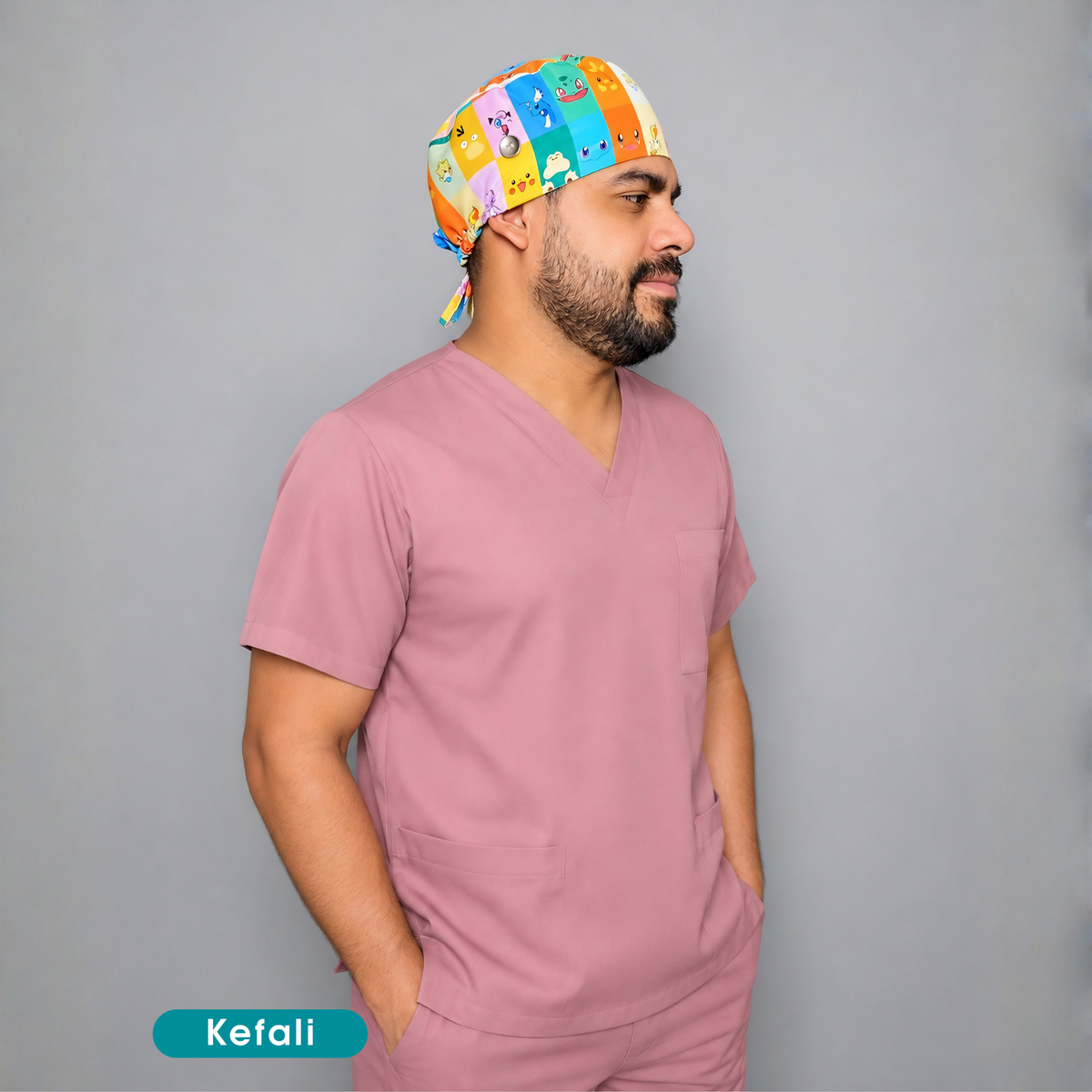 Kefali | gorro quirúrgico monstruos anime tarjetas