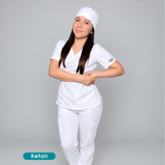 Kefali | gorro quirúrgico blanco