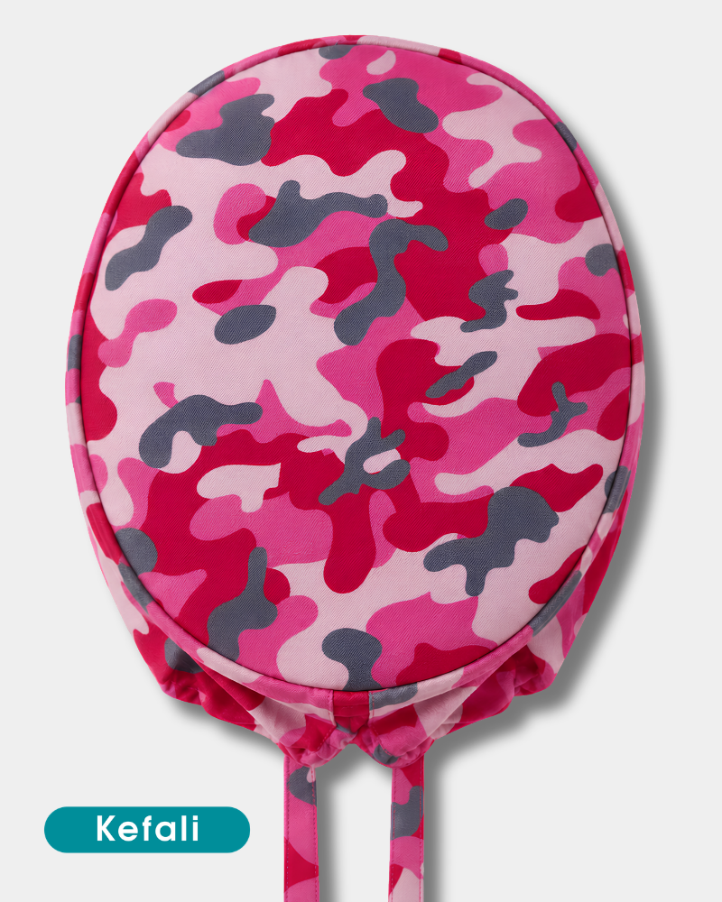Kefali | gorro quirúrgico manchas rosa