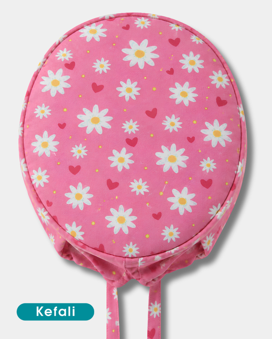 Kefali | gorro quirúrgico margaritas en rosa