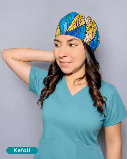 Kefali | gorro quirúrgico hojas