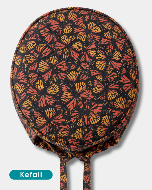 Kefali | gorro quirúrgico mariposas monarca