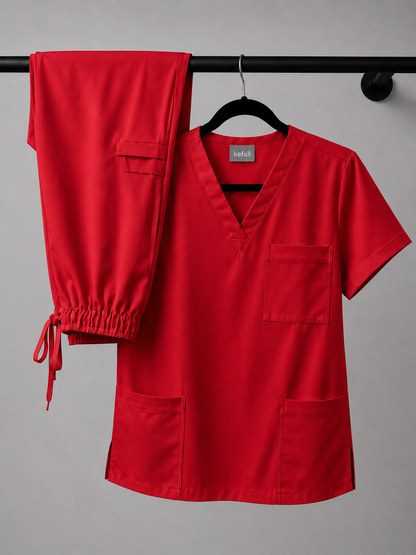 Pijama Quirúrgica Antifluidos Rojo